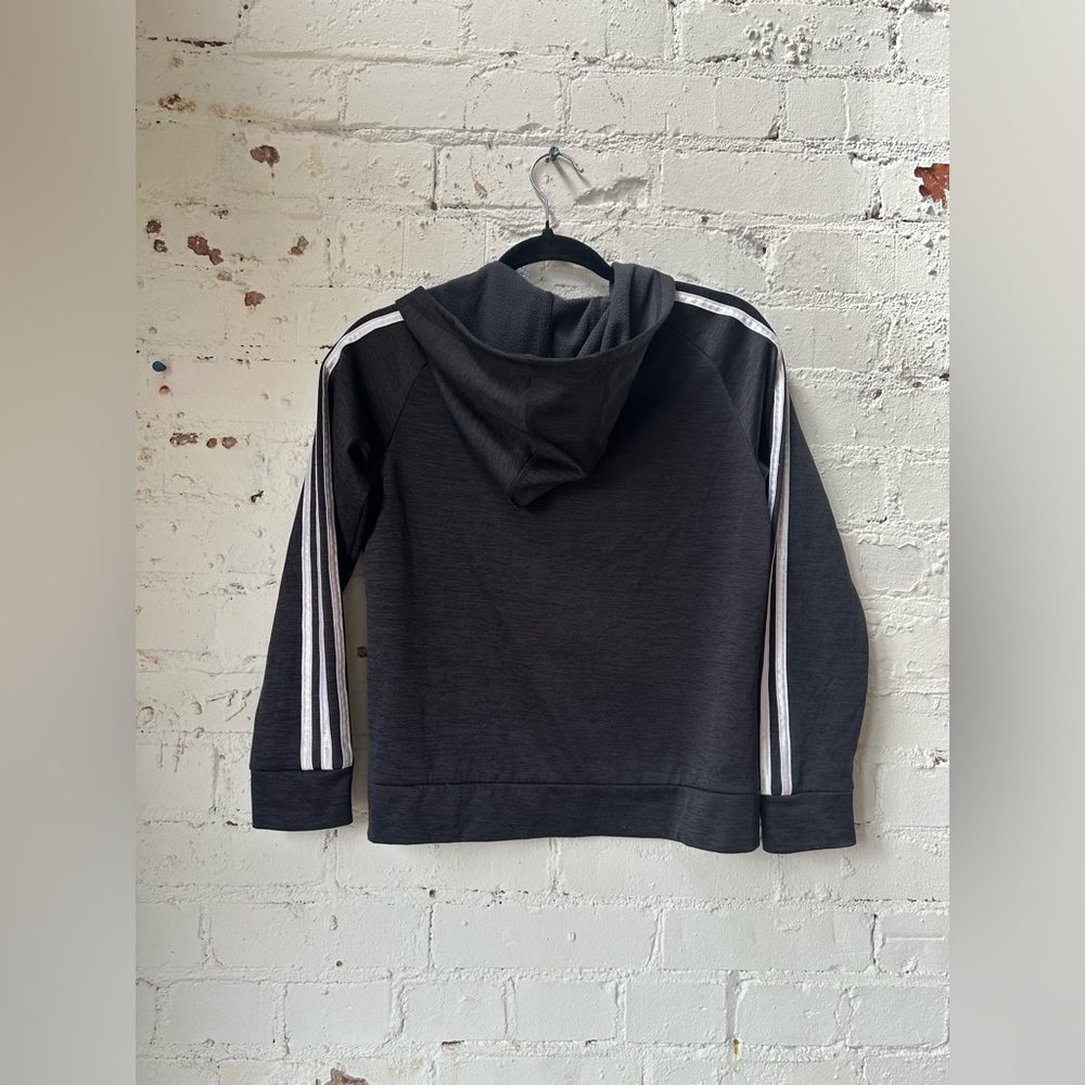 Adidas Kids Charcoal Hoodie Jacket - Picture 3 of 3